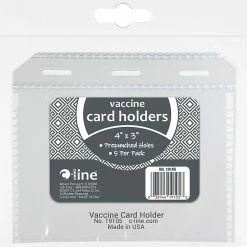 Buy 🔥 C-Line COVID-19 Clear Vaccine Card Holder 4 X 3 In., 5 Pk. 🌟