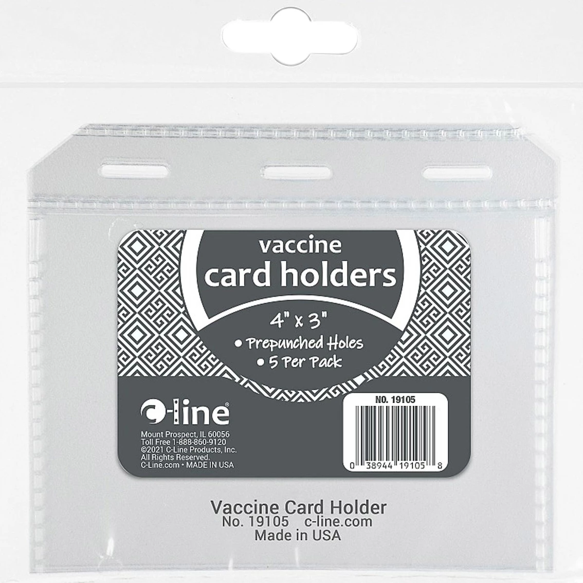 Buy ๐ฅ C-Line COVID-19 Clear Vaccine Card Holder 4 X 3 In., 5 Pk. ๐