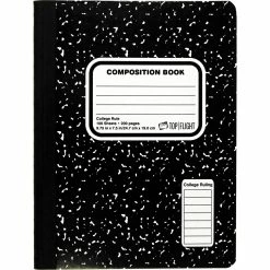 New 🔔 Top Flight College Ruled Marble Composition Book 🔔