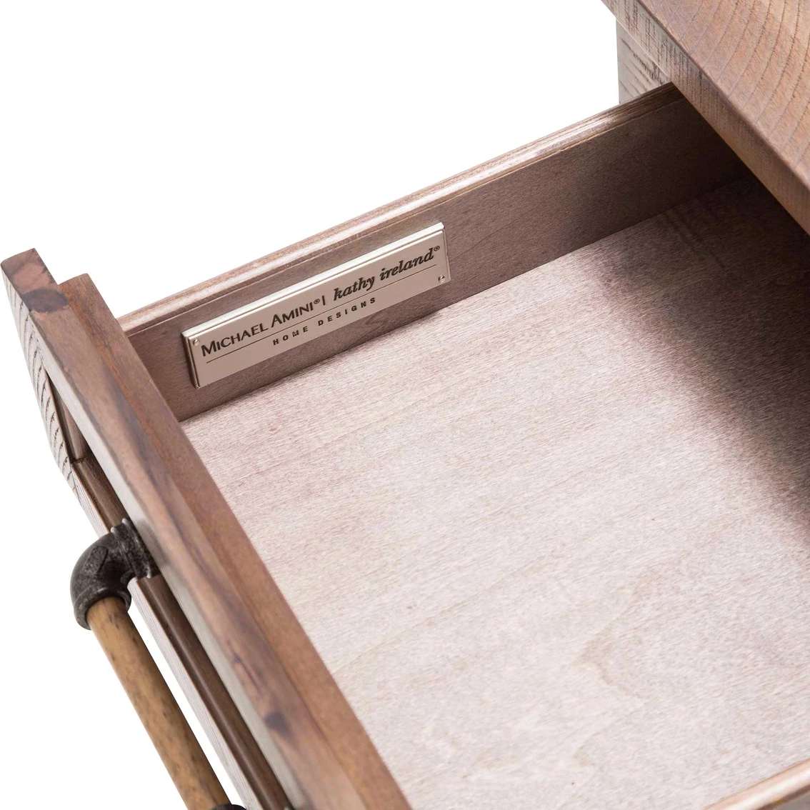 New ๐ฅฐ Michael Amini- Kathy Ireland Home Designs Kathy Ireland Home Crossings File Cabinet With Casters ๐ - Image 5