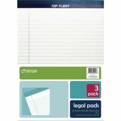 Cheapest 🧨 Top Flight 3-Pack White Legal Pad 👏