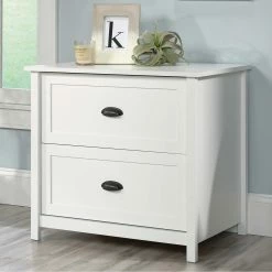 Budget 🧨 Sauder County Line Soft White 2 Drawer Lateral File Cabinet 😀