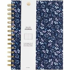 Cheap 🛒 U Brands Navy Floral Spiral Journal 🔔