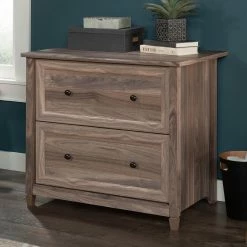 Outlet ⭐ Sauder Edge Water 2 Drawer Lateral File, Washed Walnut 🔔