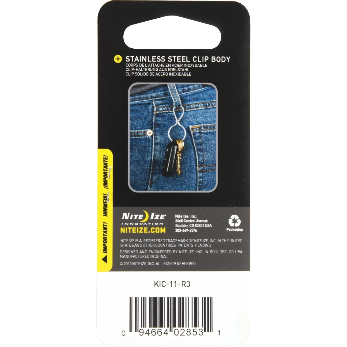 Brand new ???? Nite Ize Infini Key Chain Stainless ⌛ 2 Brand new ???? Nite Ize Infini Key Chain Stainless ⌛ - Image 2