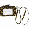 Best Sale 🥰 Vera Bradley Signature Cotton U.S Military Logo Zip ID Lanyard 😀