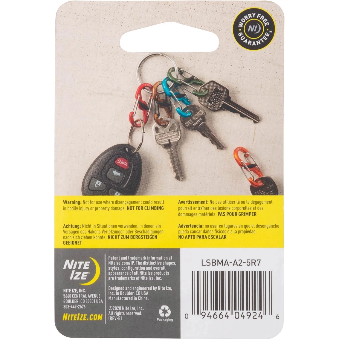 Discount ???? Nite Ize S-Biner MicroLock Aluminum 5 Pk. Assorted ???? - Image 2