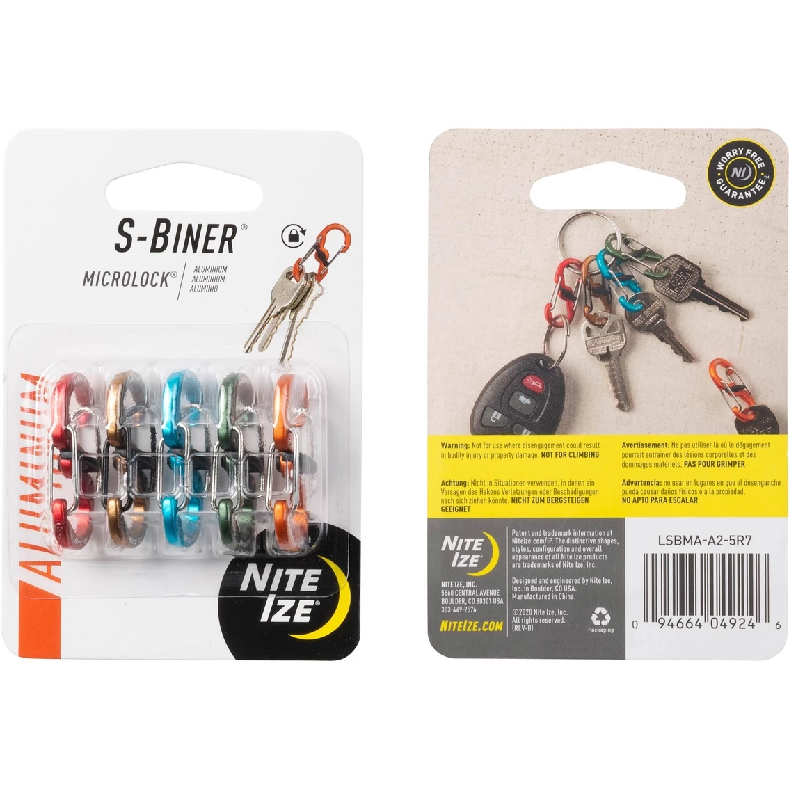 Discount ???? Nite Ize S-Biner MicroLock Aluminum 5 Pk. Assorted ???? - Image 3