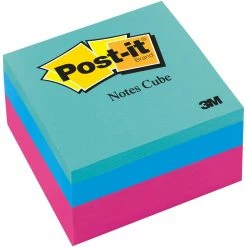 Hot Sale ???? Post It Post-it Notes Cube 3 In. X 3 In., Multicolor ????