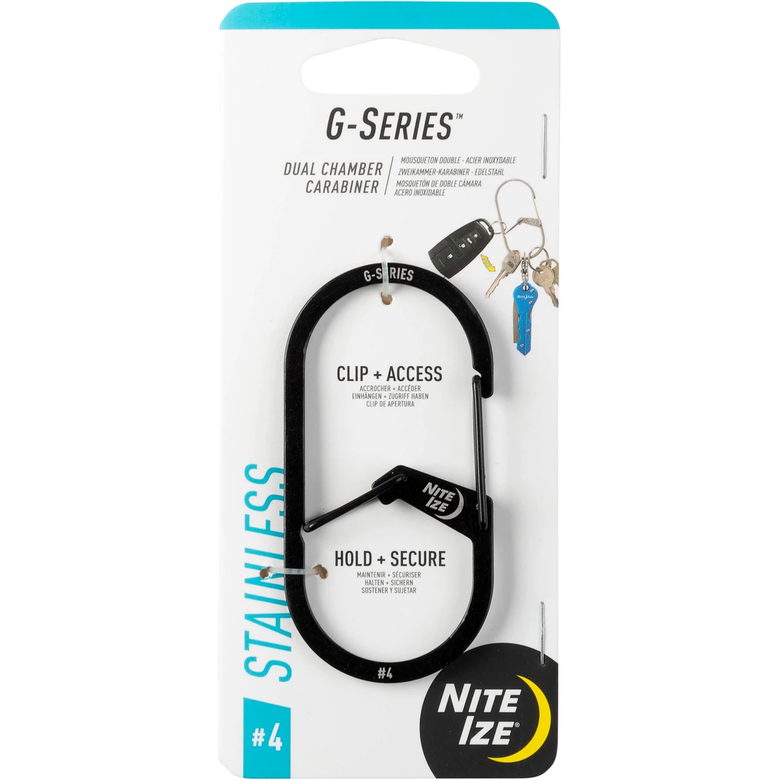 New ❤️ Nite Ize G-Series Dual Chamber Carabiner #4 ???? 6 New ❤️ Nite Ize G-Series Dual Chamber Carabiner #4 ???? - Image 6