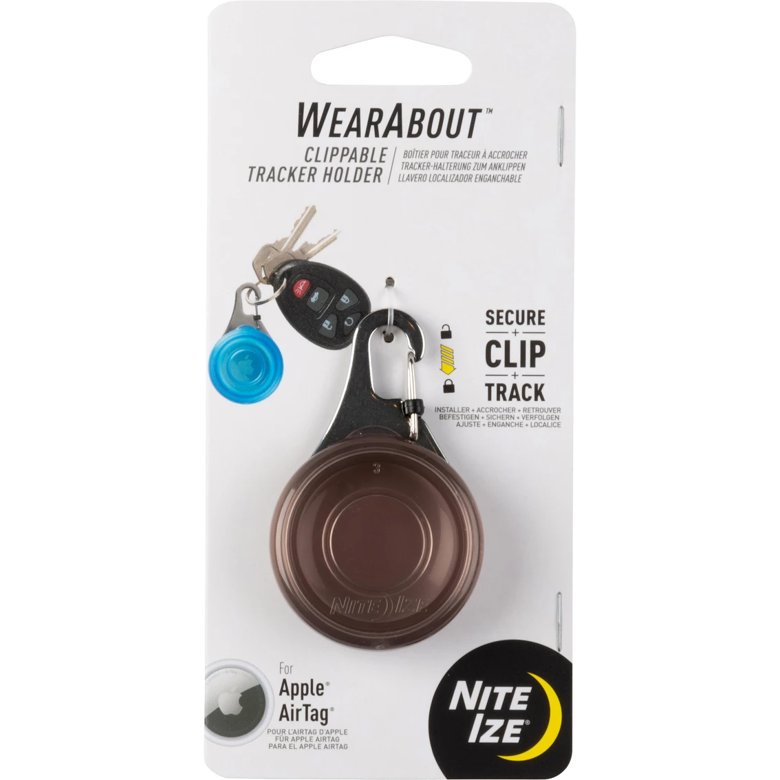 Outlet ???? Nite Ize Wear About Clippable Tracker Holder, Smoke ❤️