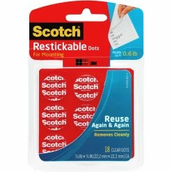 Brand new 🧨 Scotch Restickable Dots 7/8 X 7/8 In., 18 Pk. 😉