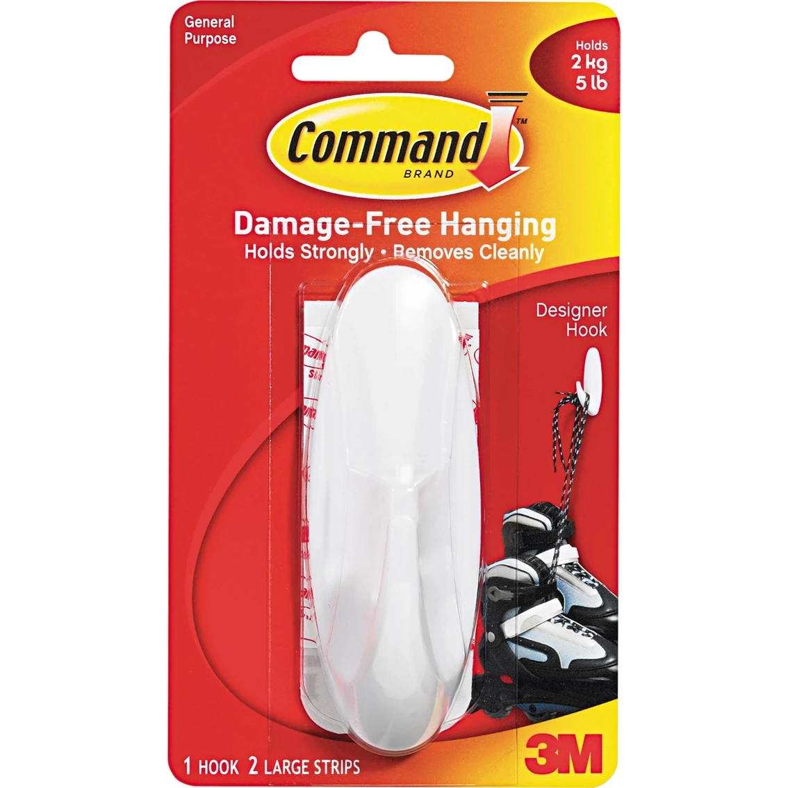 Buy ⭐ Command General Purpose Hook With 2 Adhesive Strips ???? 1 Buy ⭐ Command General Purpose Hook With 2 Adhesive Strips ????