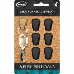 Best reviews of ⌛ The Board Dudes Push Pin Hooks 6 Ct. 😀