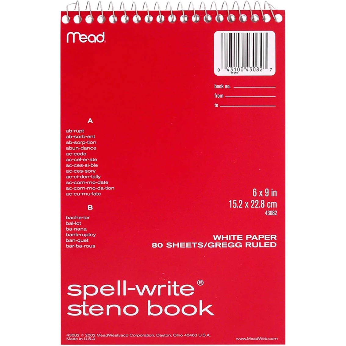Best deal ???? Mead 6 X 9 In. Spell-Write WireBound Steno Book Assorted Colors ???? 1 Best deal ???? Mead 6 X 9 In. Spell-Write WireBound Steno Book Assorted Colors ????