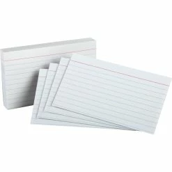 New ???? Oxford White Ruled Index Cards 100 Pk. ????