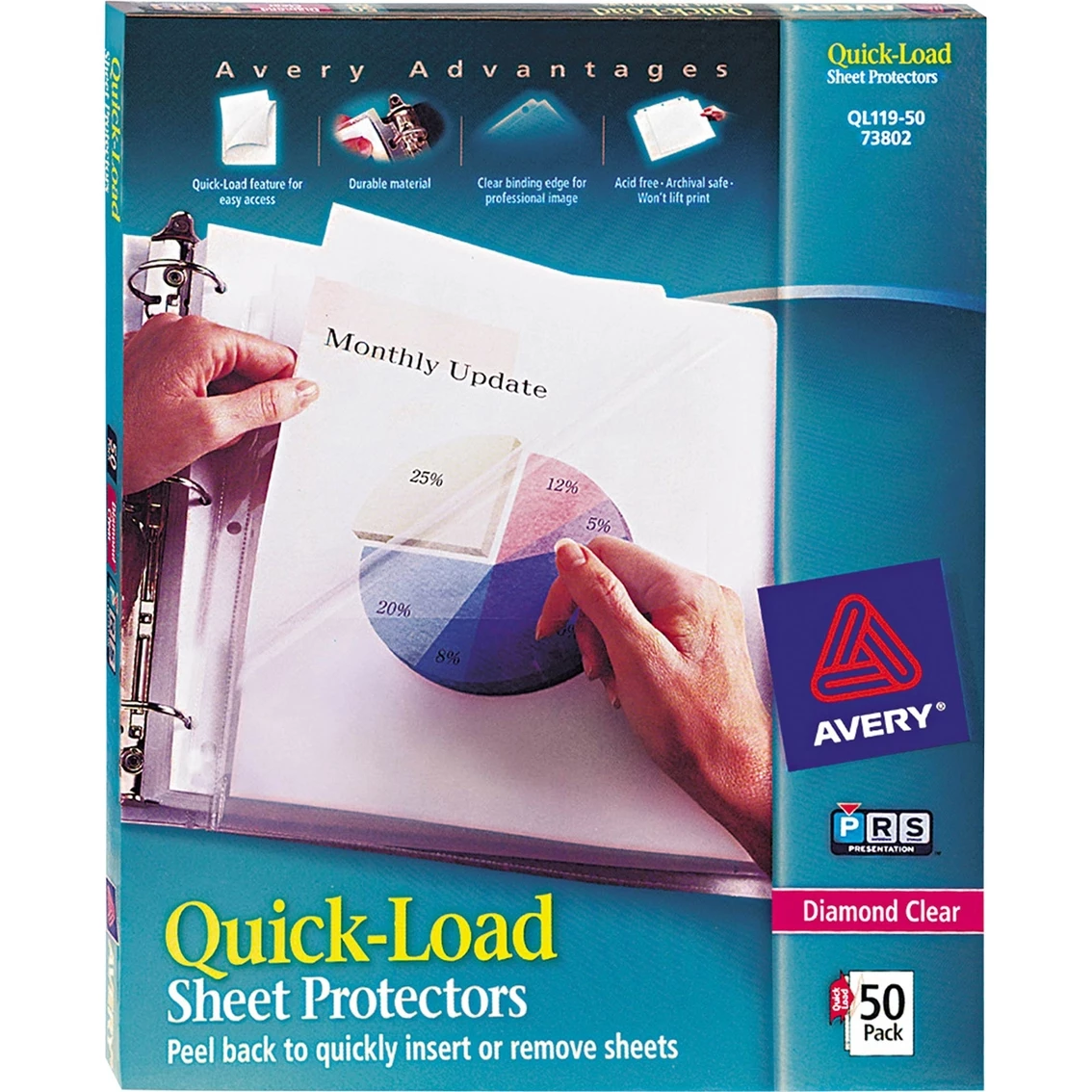 Cheapest ???? Avery Quick Load Diamond Clear Sheet Protectors, Letter Size ????