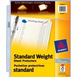 Budget ???? Avery Standard Weight Sheet Protectors ✨