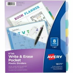 Coupon ???? Avery Letter Size Write And Erase Big Tab Plastic Divider Tab 8 Pc. Set ????