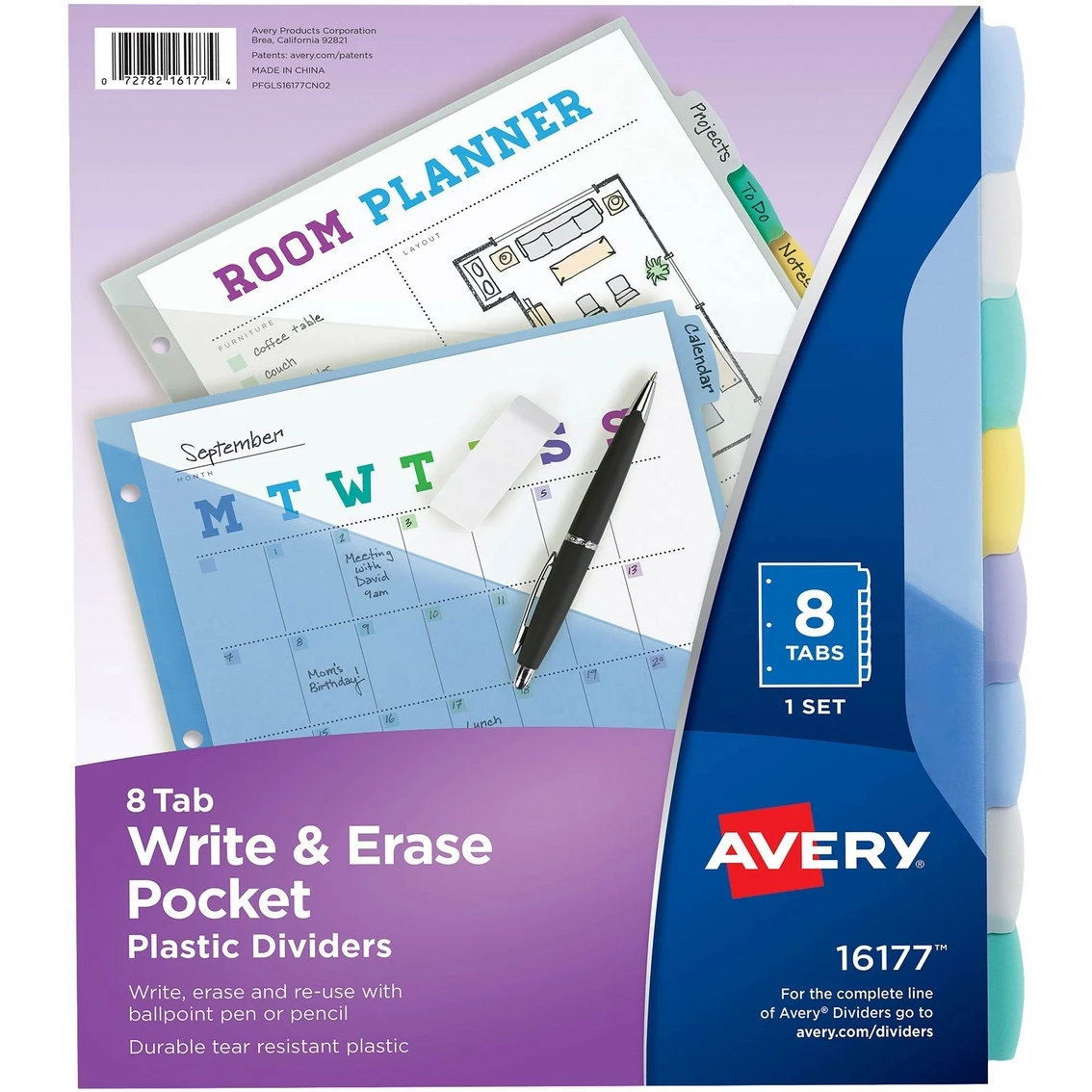 Coupon ???? Avery Letter Size Write And Erase Big Tab Plastic Divider Tab 8 Pc. Set ????