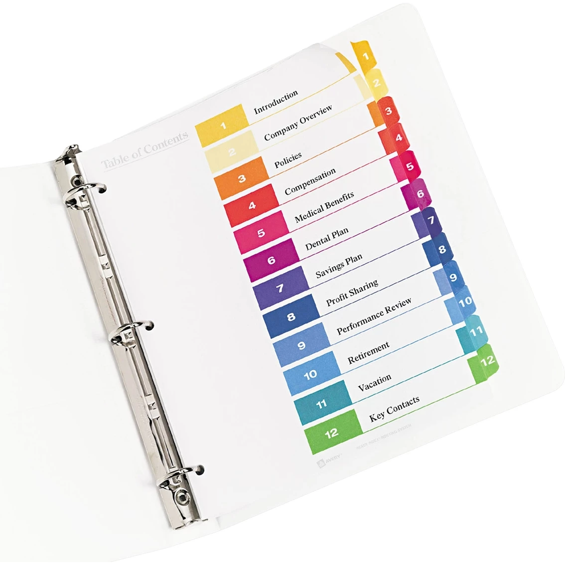 Hot Sale ✔️ Avery Ready Index Table Of Contents Dividers, 12-Tab Set ⭐ 3 Hot Sale ✔️ Avery Ready Index Table Of Contents Dividers, 12-Tab Set ⭐ - Image 3