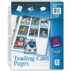 Flash Sale ✔️ Avery Trading Card Pages, Acid Free, 10 Pk. ⌛