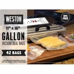 Discount 😀 Weston Vac Sealer Bags, 11 X 16 In. Gallon 42 Ct. 👍