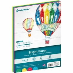 Discount 🎉 Printworks Professional Printworks Bright Colors Multipurpose Paper 8.5 X 11 In. 24 Lb., 100 Sheets 🧨